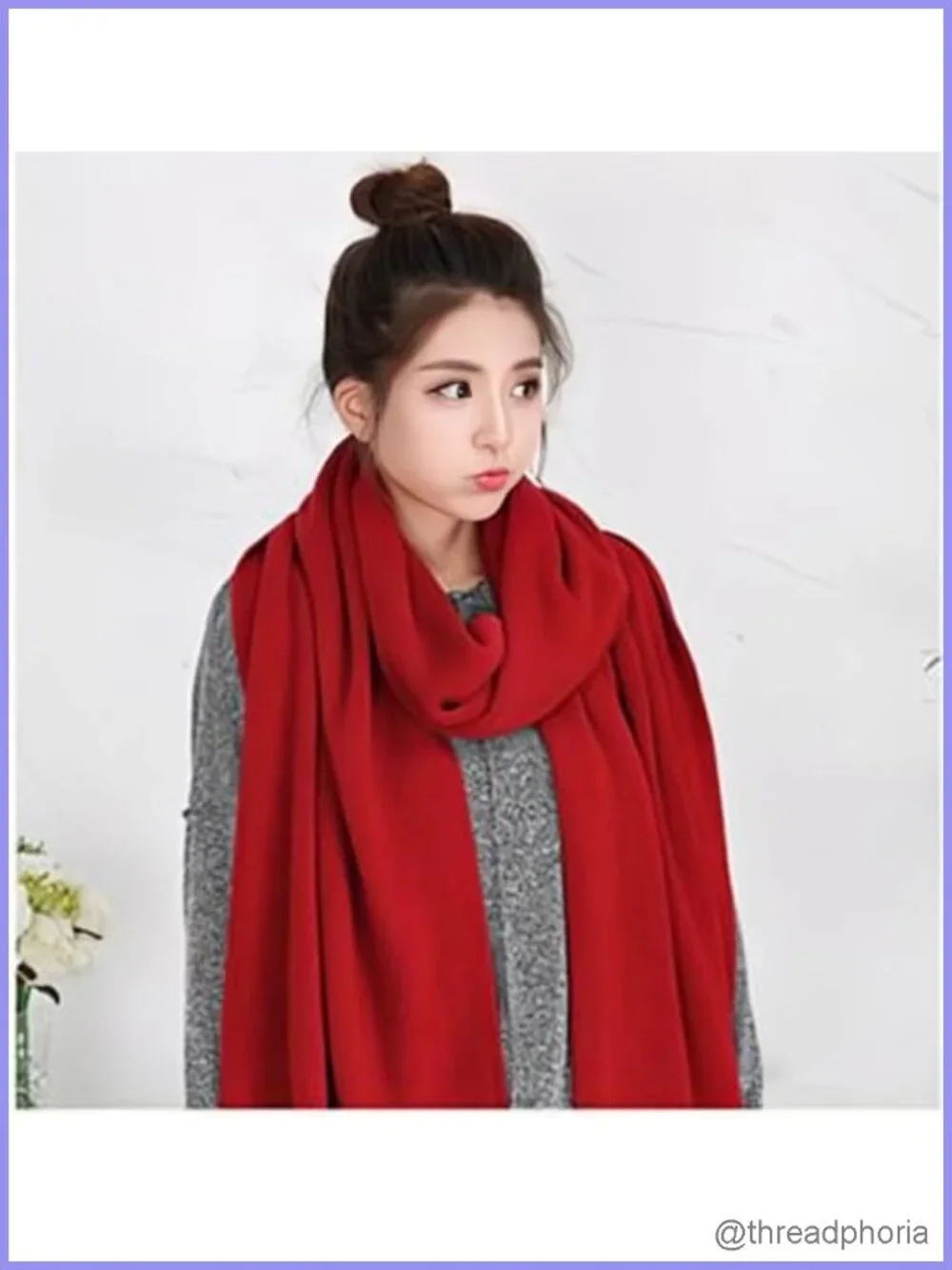 Faux Wool Shawl Wrap Long Scarf Winter Warm Large